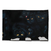 Black Cat Cuddle Kussensloop (Achterkant)
