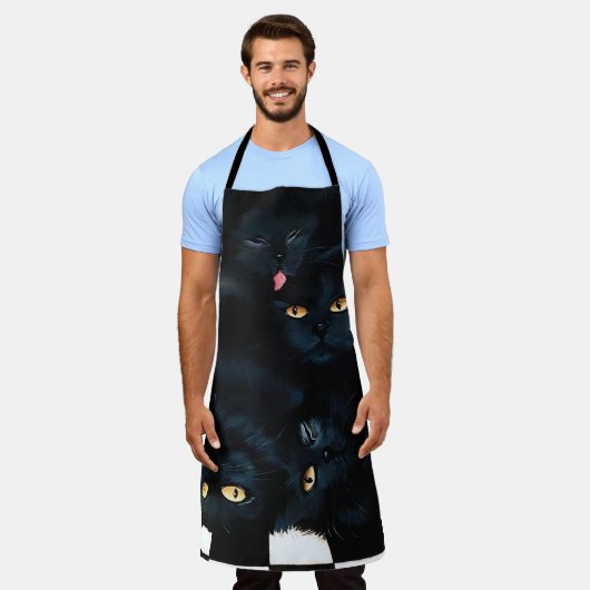 Black Cat Cuddle Schort (Gedragen)