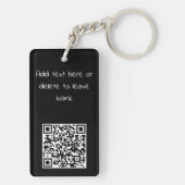 Black Cat Cuddle Sleutelhanger (achterkant)
