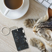 Black Cat Cuddle Sleutelhanger