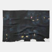 Black Cat Cuddle Theedoek (Horizontaal)