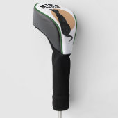 BLACK CAT CUSTOM GOLF DRIVER HOESJE GEPERSONALISEE GOLFHEADCOVER (Schuin)