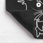 Black Cat custom mousepad Muismat (Hoek)
