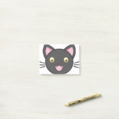 Black Cat Cute Kat Schattig Animals Cartoon Cat. Post-it® Notes (Op bureau)