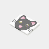 Black Cat Cute Kat Schattig Animals Cartoon Cat. Post-it® Notes (Schuin)