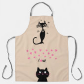 BLACK CAT CUTE KITCHEN LOVE SCHORT (Voorkant)