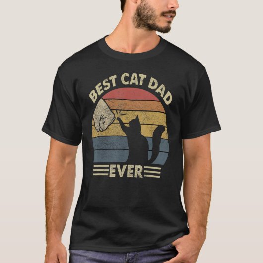 Black Cat Dad - Beste Cat Dad Ooit Kitten Lover Gi T-shirt (Voorkant)
