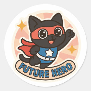 Black Cat, de toekomstige held Ronde Sticker