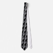 Black Cat Design Necktie Stropdas (Voorkant)
