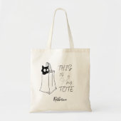 Black Cat: "Dit is mijn Tas" Tote Bag (Voorkant)