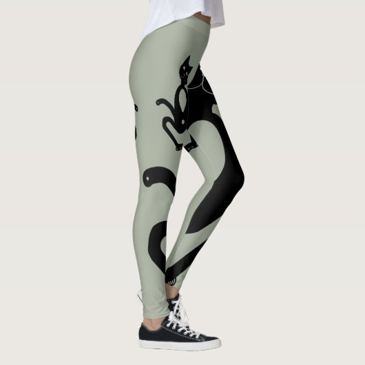 BLACK CAT door Slipperywindow Leggings (Rechts)