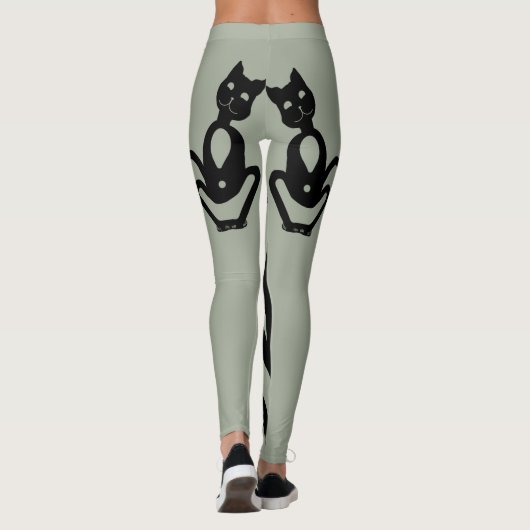 BLACK CAT door Slipperywindow Leggings (Achterkant)