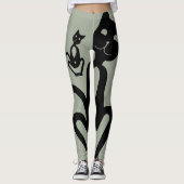 BLACK CAT door Slipperywindow Leggings (Voorkant)