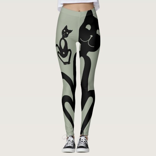 BLACK CAT door Slipperywindow Leggings (Voorkant)