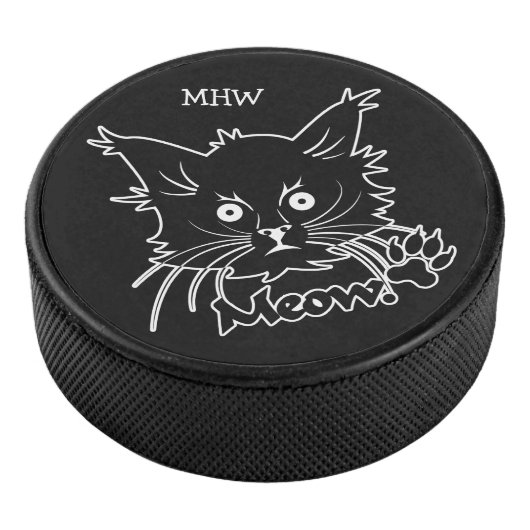 Black Cat douane monogram hockey puck (3/4)