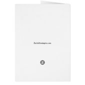 Black Cat Dozing Greeting Card (Achterkant)