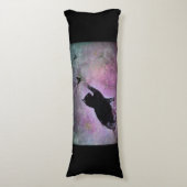 Black Cat Dreams Lichaamskussen (Voorkant Verticaal)