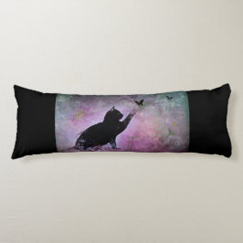 Black Cat Dreams Lichaamskussen