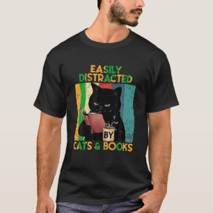 Black Cat Drink Koffie Gemakkelijk afgeleid door C T-shirt
