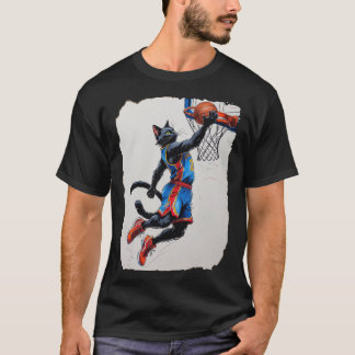 Black Cat Dunk! T-shirt