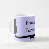 Black Cat Duo - Friends Furever Koffiemok (Voorkant links)