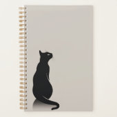 Black Cat Ecru Planner (Voorkant)