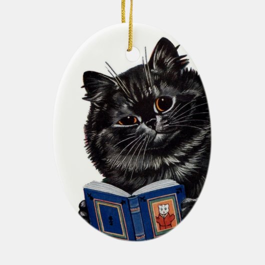 Black Cat Een boek lezen · Louis Wain · Ornament (Achterkant)