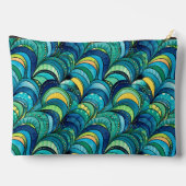 Black Cat en Celestial Moon Print Accessoire Pouch Etui (Achterkant)