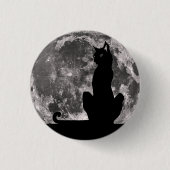 Black Cat en Full Moon Button (Voorkant)