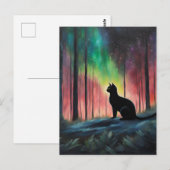 Black Cat en het noorderlicht Briefkaart (Voorkant / Achterkant)