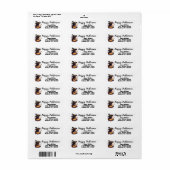 Black Cat en Jack-O-Lantern Etiket (Full Sheet)