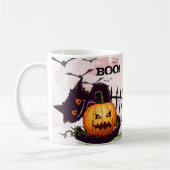 Black Cat en Jack o' Lantern Halloween Koffiemok (Links)