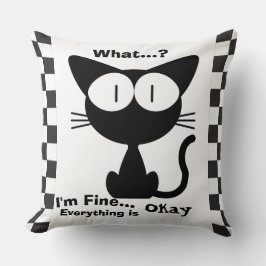 Black Cat en Lover Sierkussen