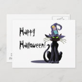 BLACK CAT EN PET VAN SHARON SHARPE BRIEFKAART (Voorkant / Achterkant)