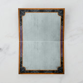 Black Cat en Spider Webs tijdens Halloween Kaart (Binnen)