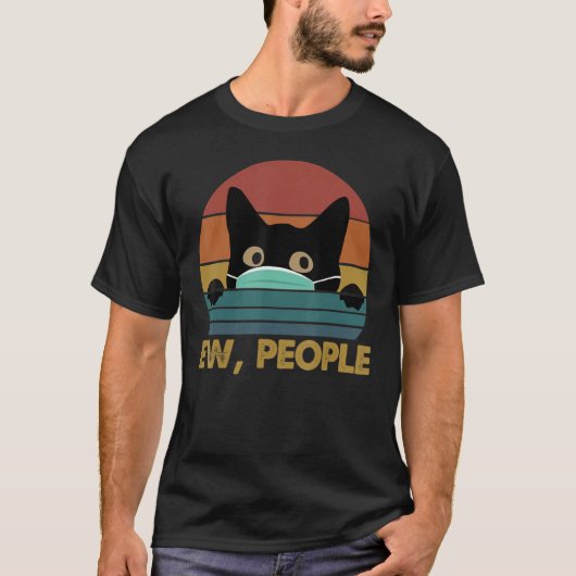 Black Cat Ew People Facemask  Essentia T-shirt (Voorkant)