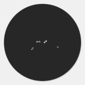 Black Cat Ew People Meowy Funny Cat Lover, Cat Dad Ronde Sticker (Voorkant)