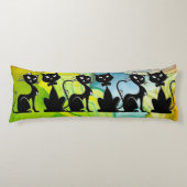 Black Cat Express Body Kussen (Voorkant)