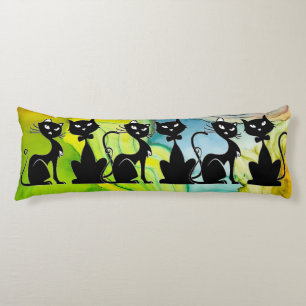 Black Cat Express Body Kussen