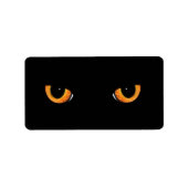 Black Cat Eyes Adresetiketten Etiket (Voorkant)