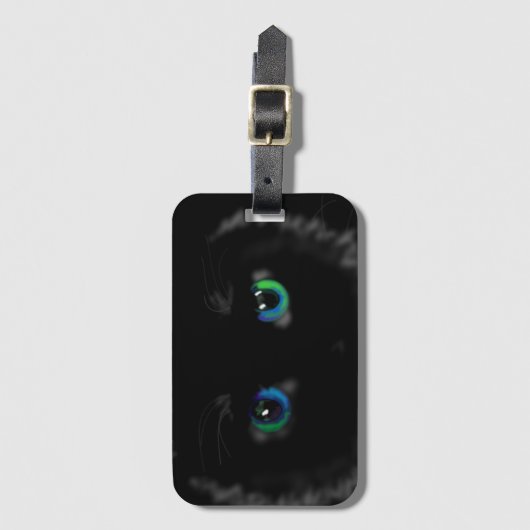 Black Cat Eyes Bagagelabel -  (Voorkant (verticaal))