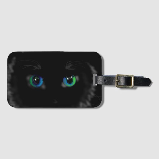 Black Cat Eyes Bagagelabel -  (Voorkant (horizontaal))