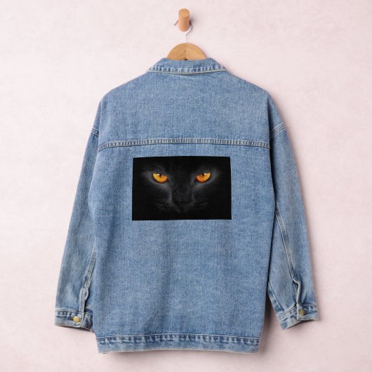 Black Cat Eyes Denim Jacket (Hangar)
