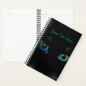 Black Cat Eyes Gepersonaliseerde Planner Jouw teks (Display)