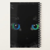 Black Cat Eyes Gepersonaliseerde Planner Jouw teks (Achterkant)