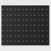 Black Cat Eyes | Halloween Cadeaupapier (Vlak)