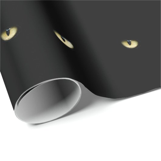 Black Cat Eyes | Halloween Cadeaupapier (Rol Hoek)