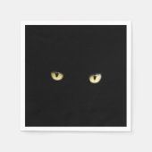 Black Cat Eyes | Halloween Servetten (Voorkant)