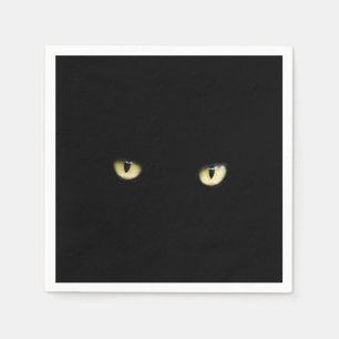 Black Cat Eyes   Halloween Servetten