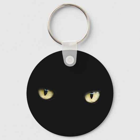 Black Cat Eyes | Kat Eye Macro Sleutelhanger (Voorkant)